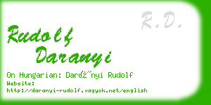 rudolf daranyi business card